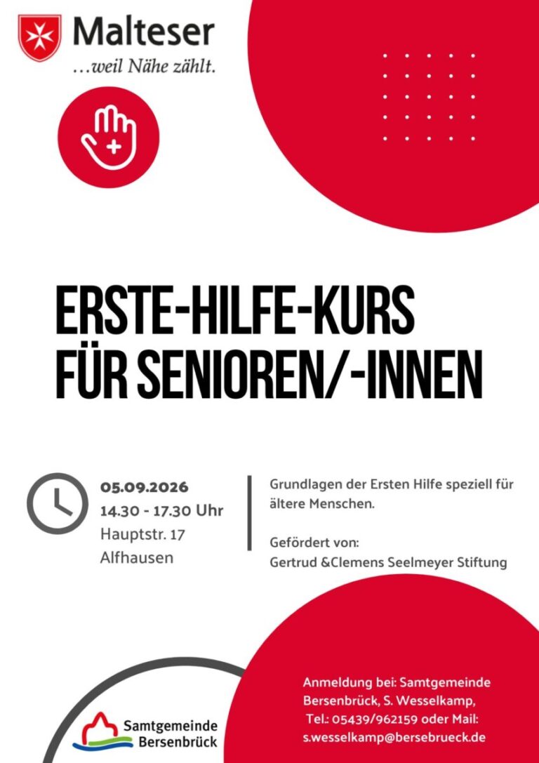 Erste-Hilfe-Kurs für Senioren