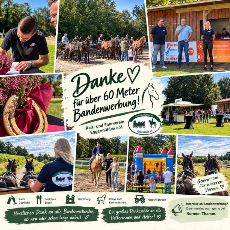 DANKE FÜR ÜBER 60 METER BANDENWERBUNG