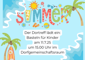 Dorftreff Programm Juli 2025