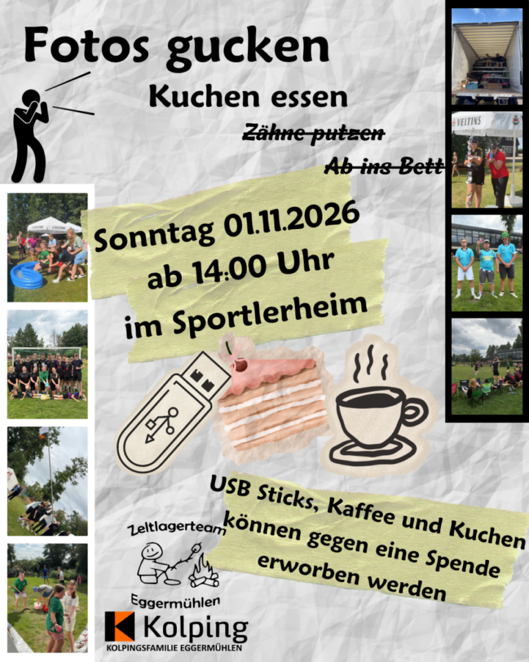 Fotos gucken und Kaffee & Kuchen