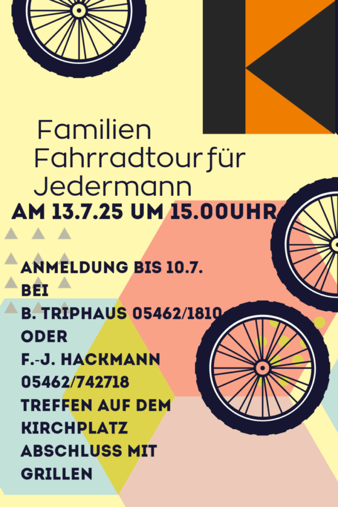 Kolpingfamilien Fahrradtour am Sonntag
