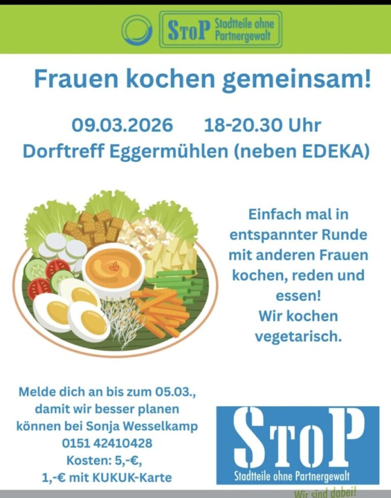 Kochen für Frauen im Dorftreff