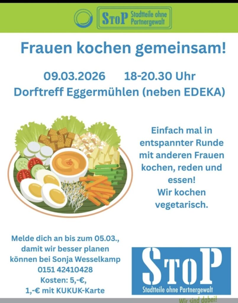 Kochen für Frauen im Dorftreff