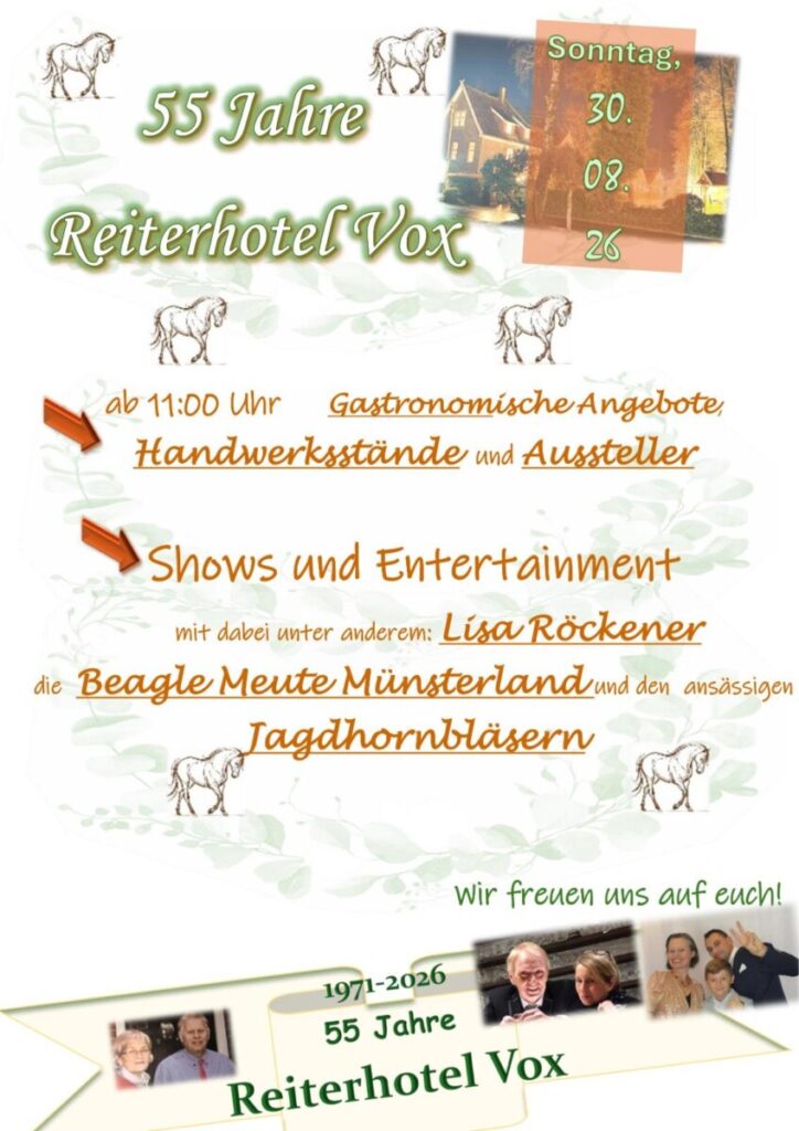 55 Jahre Reiterhotel Vox