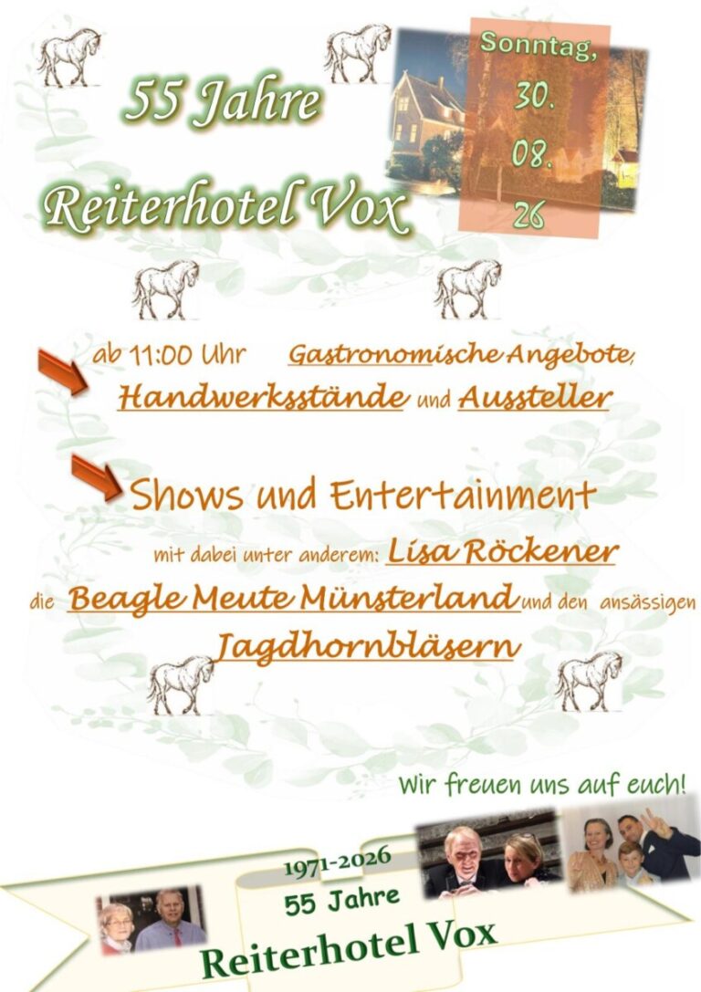 55 Jahre Reiterhotel Vox