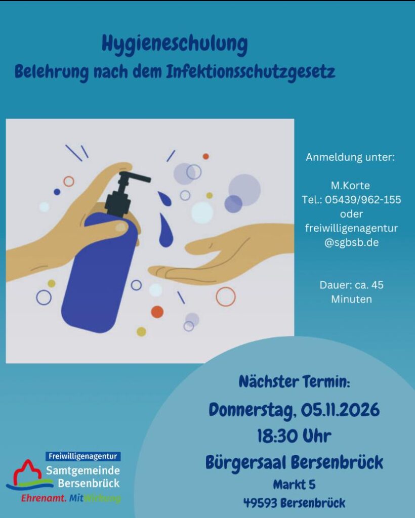 Hygieneschulung in Bersenbrück