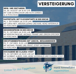 Versteigerung am Samstag 23.8. Schützenplatz Döthen-Stottenhausen