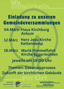 Gemeindeversammlung am 16. März um 19:00 Uhr