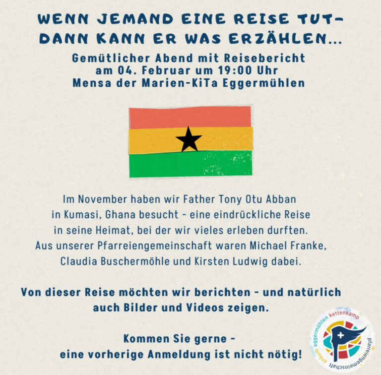 Ghana Reisebericht  am 04.02. um 19:00 Uhr
