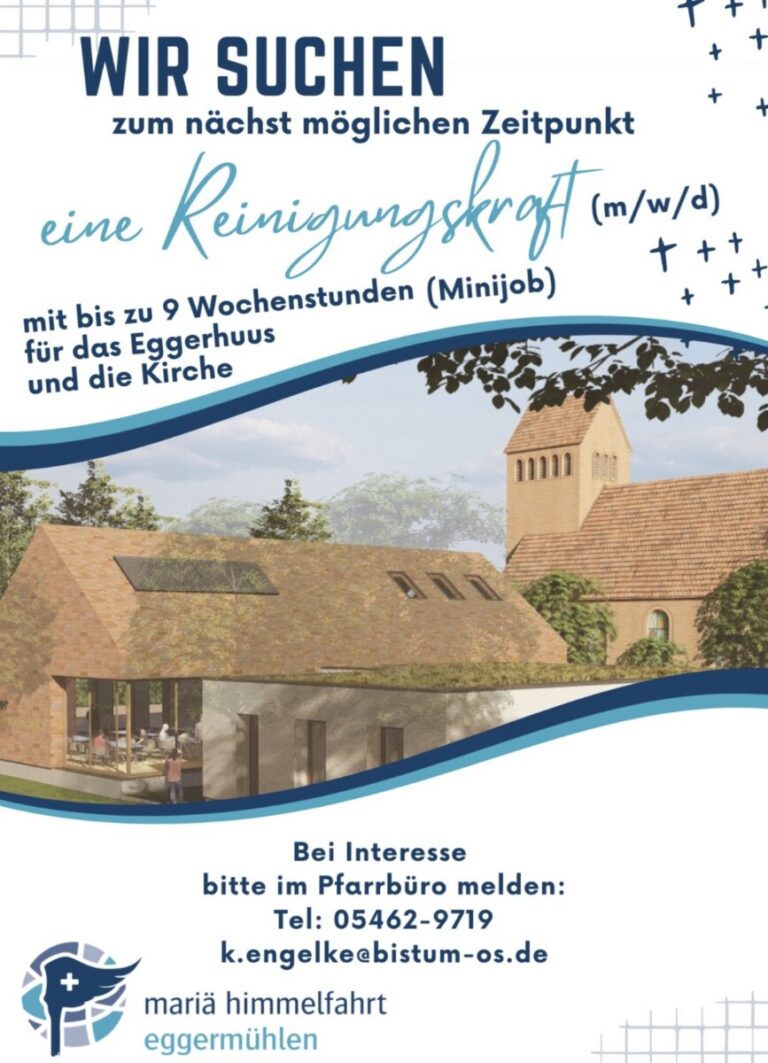 Reinigungskraft gesucht