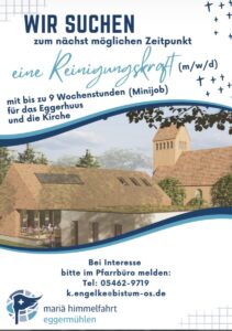 Reinigungskraft gesucht
