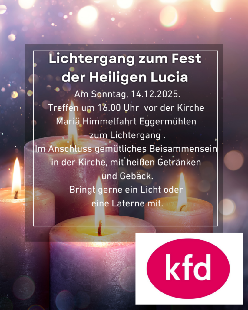 Lichtergang zum Fest der Heiligen Lucia