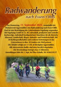 Fahrradtour nach Essen/Oldb.