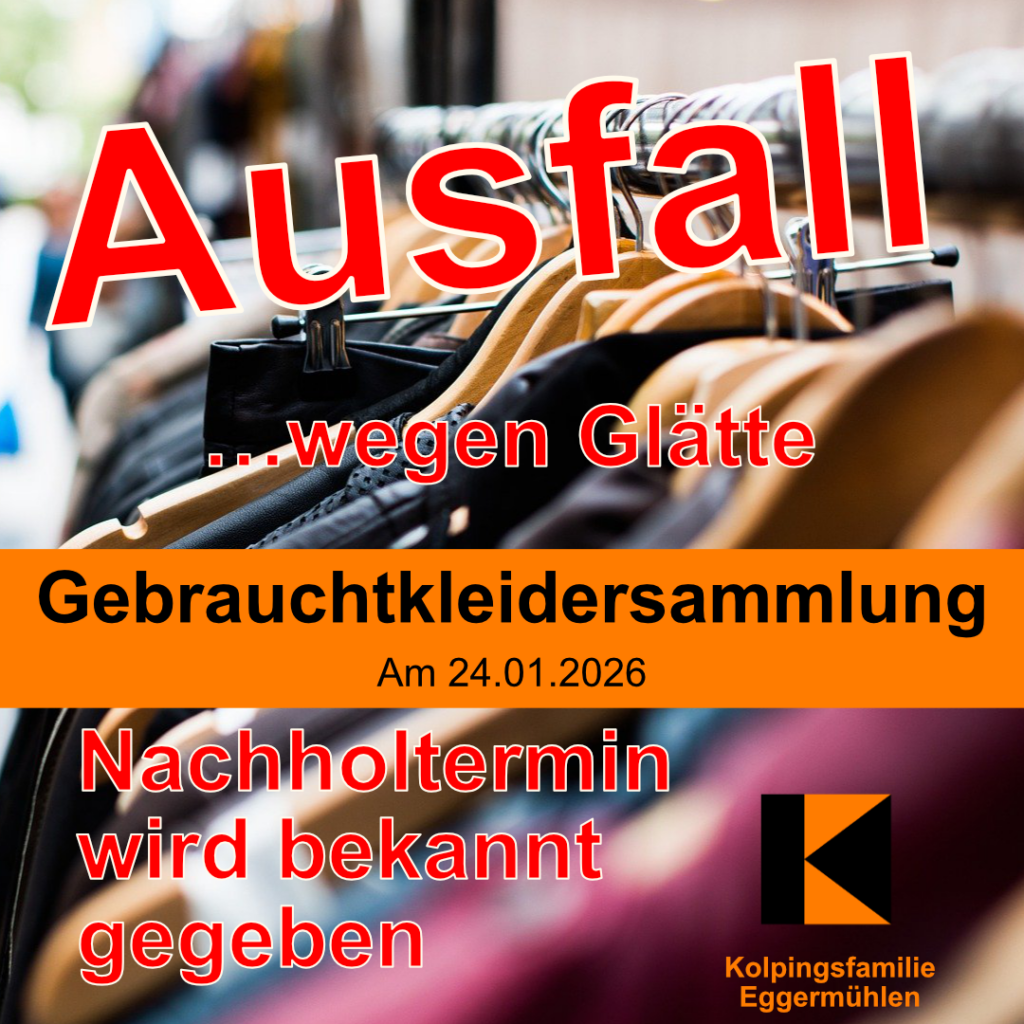 Straßensammlung fällt aus