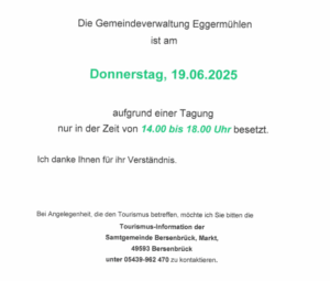 Die Gemeinde informiert