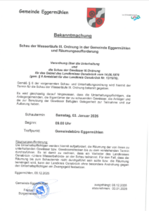 Schau der Wasserläufe