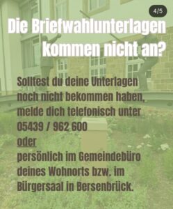 Wichtige Informationen zur Briefwahl