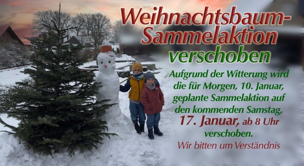 Tannenbaumaktion verschoben