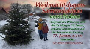 Tannenbaumaktion verschoben