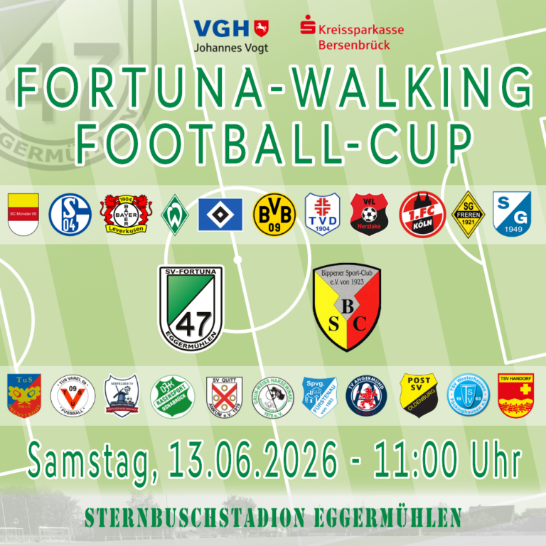 Auslosung Fortuna-Walking Football Cup